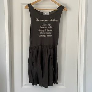 Wildfox This Mermaid Likes Tank Dress XS